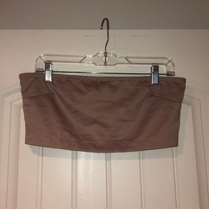 🌸NUDE MISSGUIDED BANDEAU TOP🌸